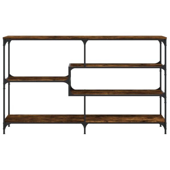 vidaXL Konzolový stolík dymový dub 160x32x95 cm kompozitné drevo – Obrázok 4