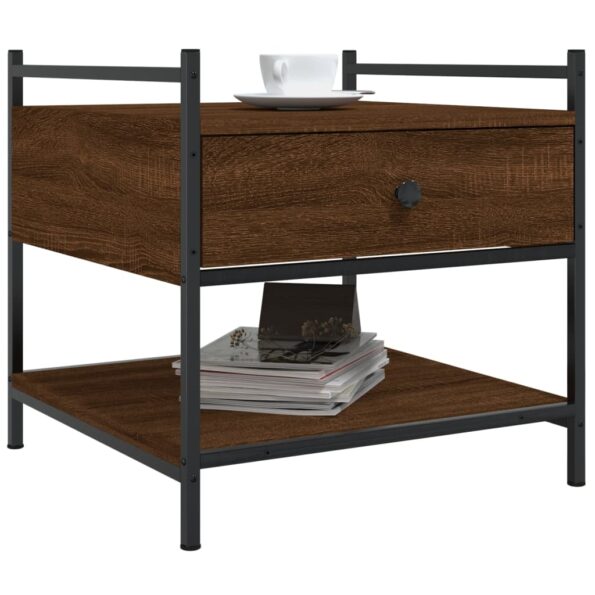 vidaXL Konferenčný stolík hnedý dub 50x50x50 cm kompozitné drevo – Obrázok 3