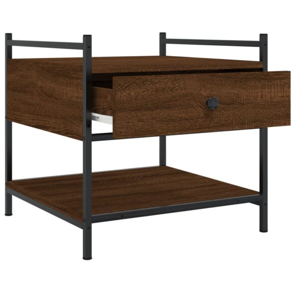 vidaXL Konferenčný stolík hnedý dub 50x50x50 cm kompozitné drevo – Obrázok 5