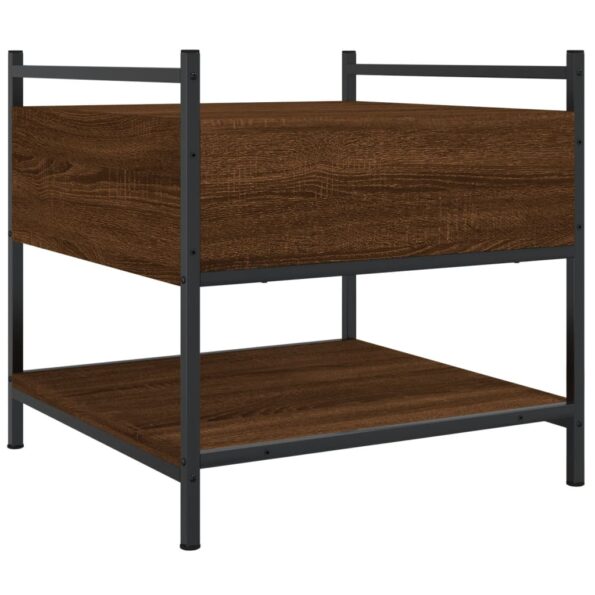 vidaXL Konferenčný stolík hnedý dub 50x50x50 cm kompozitné drevo – Obrázok 8