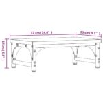 vidaXL Stojan na monitor čierny 37x23x14 cm kompozitné drevo – Obrázok 9