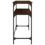 vidaXL Konzolový stolík hnedý dub 100x35,5x75 cm kompozitné drevo – Obrázok 5