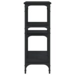 vidaXL Konzolový stolík čierny 102x29x75 cm kompozitné drevo – Obrázok 5