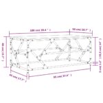 vidaXL Konferenčný stolík dub sonoma 100x50x40 cm spracované drevo – Obrázok 9