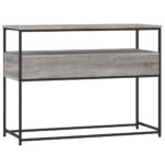 vidaXL Konzolový stolík sivý sonoma 100x40x75 cm kompozitné drevo – Obrázok 8