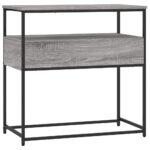 vidaXL Konzolový stolík sivý sonoma 75x40x75 cm kompozitné drevo – Obrázok 8