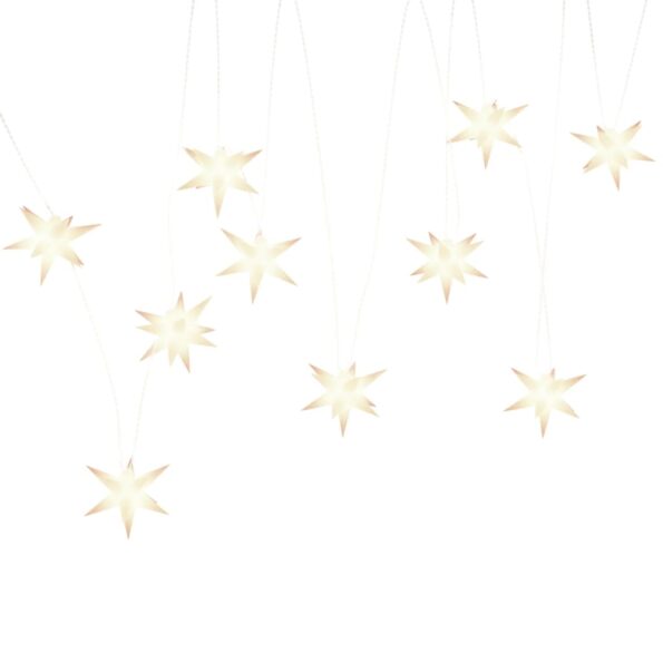 vidaXL Vianočné svetlo s LED 10 ks, biele 10 cm – Obrázok 5