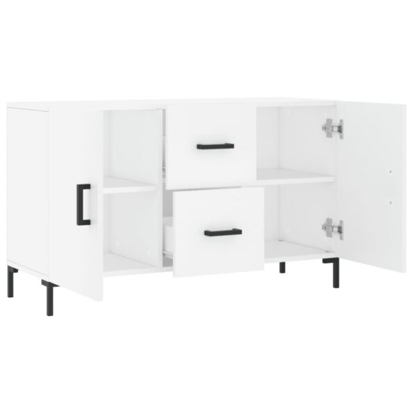 vidaXL Komoda, biela 100x36x60 cm, kompozitné drevo – Obrázok 5