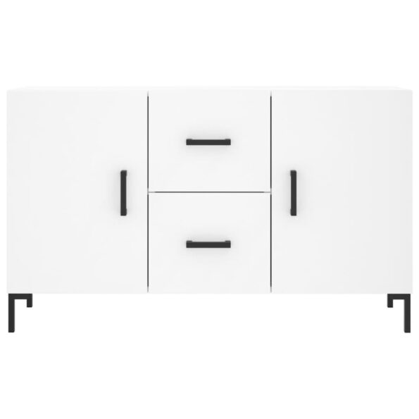 vidaXL Komoda, biela 100x36x60 cm, kompozitné drevo – Obrázok 6