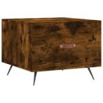 vidaXL Konferenčný stolík dymový dub 50x50x40 cm spracované drevo – Obrázok 2
