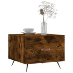 vidaXL Konferenčný stolík dymový dub 50x50x40 cm spracované drevo – Obrázok 3