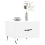vidaXL Konferenčný stolík biely 50x50x40 cm kompozitné drevo – Obrázok 3