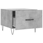 vidaXL Konferenčné stolíky 2 ks betónovo sivé 50x50x40cm kompoz. drevo – Obrázok 7