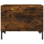 vidaXL Konferenčný stolík dymový dub 50x50x40 cm spracované drevo – Obrázok 5