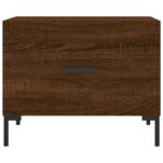 vidaXL Konferenčný stolík hnedý dub 50x50x40 cm spracované drevo – Obrázok 5