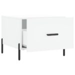 vidaXL Konferenčný stolík biely 50x50x40 cm kompozitné drevo – Obrázok 6