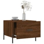 vidaXL Konferenčné stolíky 2 ks hnedý dub 50x50x40 cm kompozitné drevo – Obrázok 4
