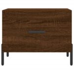 vidaXL Konferenčné stolíky 2 ks hnedý dub 50x50x40 cm kompozitné drevo – Obrázok 6