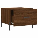 vidaXL Konferenčné stolíky 2 ks hnedý dub 50x50x40 cm kompozitné drevo – Obrázok 7