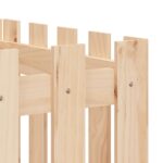 vidaXL Vyvýšený záhon s dizajnom plotu 200x50x50 cm masívna borovica – Obrázok 7