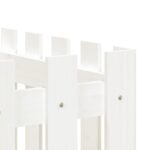 vidaXL Vyvýšený záhon s dizajnom plotu biely 200x50x70 cm mas.borovica – Obrázok 7