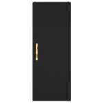 vidaXL Nástenná skrinka čierna 34,5x34x90 cm – Obrázok 7