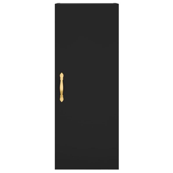 vidaXL Nástenná skrinka čierna 34,5x34x90 cm – Obrázok 7