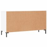 vidaXL Lavička na topánky, biela 102x35x55 cm, kompozitné drevo – Obrázok 8