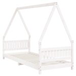 vidaXL Rám detskej postele biely 80x200 cm masívna borovica – Obrázok 6