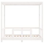 vidaXL Rám detskej postele biely 70x140 cm masívna borovica – Obrázok 4