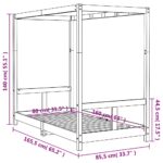 vidaXL Rám detskej postele 80x160 cm masívna borovica – Obrázok 9