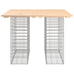 vidaXL Záhradná lavička gabiónový dizajn 100x102x72cm masívna borovica – Obrázok 3