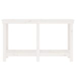 vidaXL Pracovná lavica biela 140x50x80 cm masívna borovica – Obrázok 5