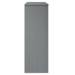 vidaXL Nadstavec na komodu MOLDE, sivý 90x35x100 cm, borovicový masív – Obrázok 6