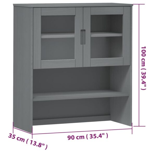 VXL8720845542382_g_en_hd_6.jpg vidaXL Nadstavec na komodu MOLDE, sivý 90x35x100 cm, borovicový masív – Obrázok 8