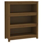 VidaXL Knižnica medovohnedá 80x35x97 cm masívna borovica – Obrázok 2