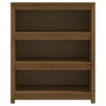 VidaXL Knižnica medovohnedá 80x35x97 cm masívna borovica – Obrázok 5