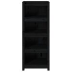 VidaXL Knižnica čierna 50x35x125,5 cm masívna borovica – Obrázok 6