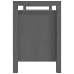 vidaXL Lavica do presiene sivá 110x40x60 cm masívna borovica – Obrázok 4