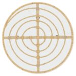 vidaXL Jedálenský stôl Ø55 cm tvrdené sklo a oceľ – Obrázok 4