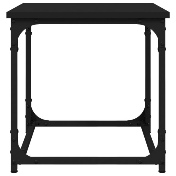 vidaXL Príručný stolík čierny 40x40x40 cm spracované drevo – Obrázok 5