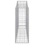 vidaXL Oblúkové gabionové koše 4 ks 200x30x80/100cm pozinkované železo – Obrázok 5