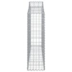 vidaXL Oblúkové gabiónové koše 4ks 200x30x100/120cm pozinkované železo – Obrázok 5