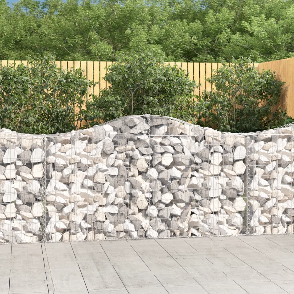 VXL8720845560157_m_en_hd_1.jpg vidaXL Oblúkové gabiónové koše 4ks 200x30x100/120cm pozinkované železo – Obrázok 1