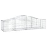 vidaXL Oblúkový gabionový kôš 5 ks 200x50x40/60 cm pozinkované železo – Obrázok 3