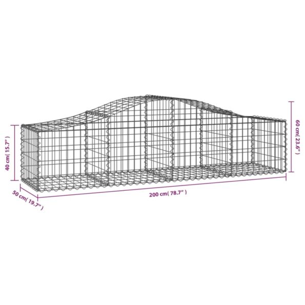 VXL8720845561635_g_en_hd_4.jpg vidaXL Oblúkový gabionový kôš 5 ks 200x50x40/60 cm pozinkované železo – Obrázok 6