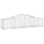 vidaXL Oblúkový gabionový kôš 7 ks 200x50x40/60 cm pozinkované železo – Obrázok 3