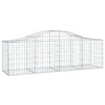 vidaXL Oblúkový gabionový kôš 8 ks 200x50x60/80 cm pozinkované železo – Obrázok 3