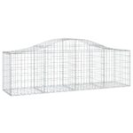 vidaXL Oblúkový gabionový kôš 10 ks 200x50x60/80 cm pozinkované železo – Obrázok 3