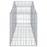 vidaXL Oblúkový gabionový kôš 10 ks 200x50x60/80 cm pozinkované železo – Obrázok 5